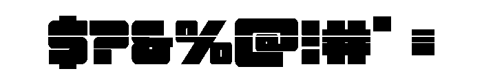 4ce Laser Font OTHER CHARS