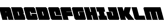 4ce Leftalic Font UPPERCASE