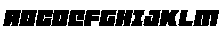 4ce Semi-Italic Font UPPERCASE
