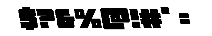 4ce Semi-Leftalic Font OTHER CHARS
