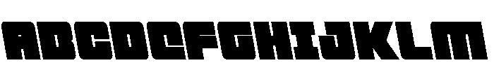 4ce Semi-Leftalic Font UPPERCASE