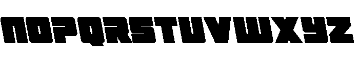 4ce Semi-Leftalic Font UPPERCASE
