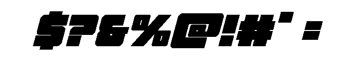 4ce Spaced Italic Font OTHER CHARS