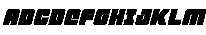4ce Spaced Italic Font UPPERCASE