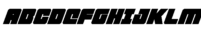4ce Super-Italic Font UPPERCASE