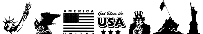 4th of July Reflections Font UPPERCASE