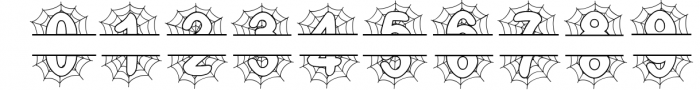 5 Halloween Fonts, Shapes and Monogram Style Pack 5 Font OTHER CHARS