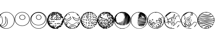 52 Sphereoids Font UPPERCASE