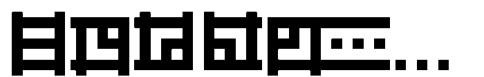 55555 System bordures 01 Font UPPERCASE