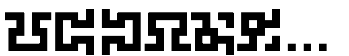 55555 System bordures 02 Font UPPERCASE