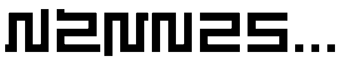 55555 System bordures 02 Font UPPERCASE
