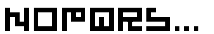 55555 System characters Font UPPERCASE