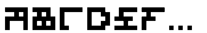 55555 System characters FONT
