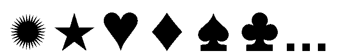 55555 System icons Font UPPERCASE