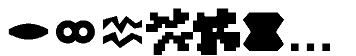 55555 System icons Font UPPERCASE