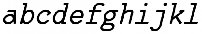 57-nao Medium Oblique Font LOWERCASE
