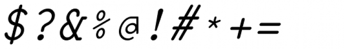 57-nao Regular Oblique Font OTHER CHARS