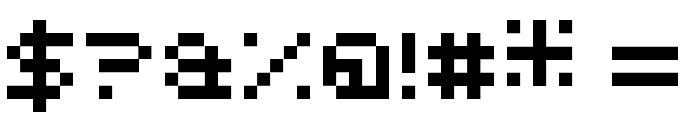 5squared pixel Regular Font OTHER CHARS