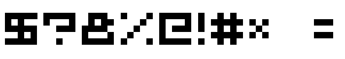5x5 MT Pixel Font OTHER CHARS