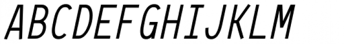 64-SRC Medium Italic Font UPPERCASE