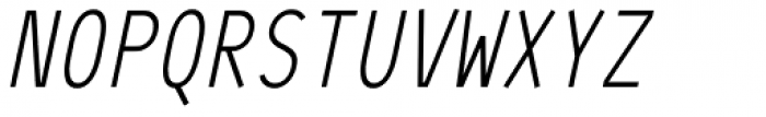 64-SRC Oblique Italic Font UPPERCASE