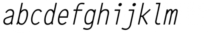 64-SRC Oblique Italic Font LOWERCASE