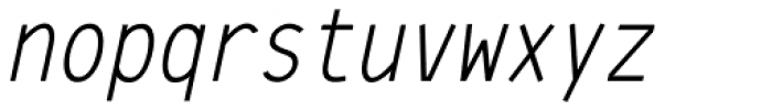 64-SRC Oblique Italic Font LOWERCASE