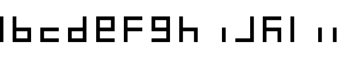 7-Segment Normal Regular Font LOWERCASE