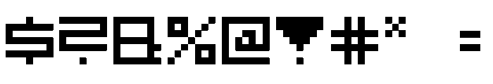 7 Squared Regular Font OTHER CHARS