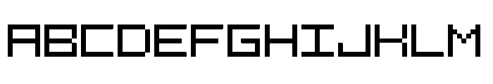 7 Squared Regular Font UPPERCASE