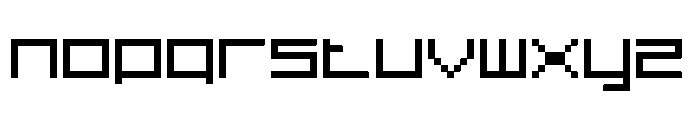 7 Squared Regular Font LOWERCASE