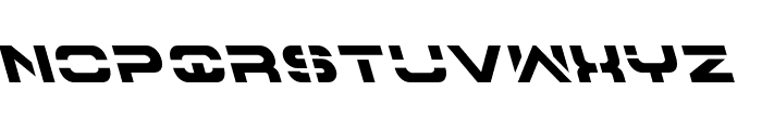 7th Service Leftalic Font LOWERCASE