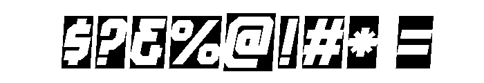 80s Vibe Italic Font OTHER CHARS