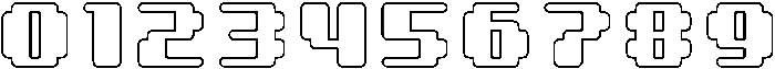 8 Bit Circular Outline otf (400) Font OTHER CHARS