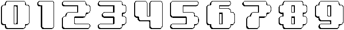 8 Bit Circular Shadow otf (400) Font OTHER CHARS