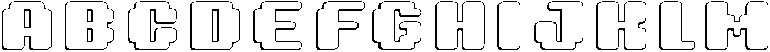 8 Bit Circular Shadow otf (400) Font UPPERCASE