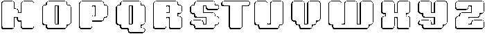 8 Bit Circular Shadow otf (400) Font UPPERCASE