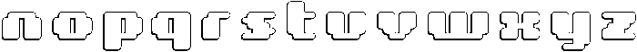 8 Bit Circular Shadow otf (400) Font LOWERCASE