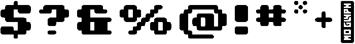 8 Bit Circular otf (400) Font OTHER CHARS