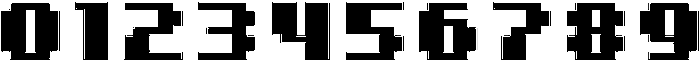 8 Bit Inline otf (400) Font OTHER CHARS