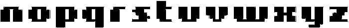 8 Bit Inline otf (400) Font LOWERCASE