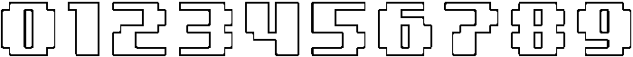 8 Bit Outline otf (400) Font OTHER CHARS