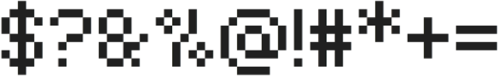 8-Bit Regular otf (400) Font OTHER CHARS