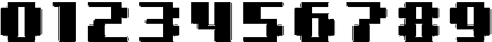 8 Bit Rounded Inline otf (400) Font OTHER CHARS