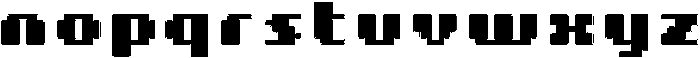 8 Bit Rounded Inline otf (400) Font LOWERCASE
