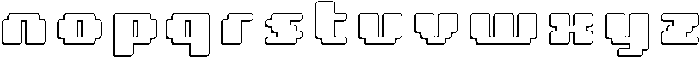8 Bit Rounded Shadow otf (400) Font LOWERCASE