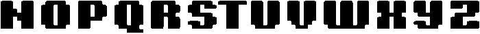 8 Bit Rounded otf (400) Font UPPERCASE