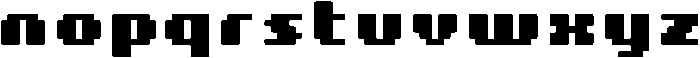8 Bit Rounded otf (400) Font LOWERCASE