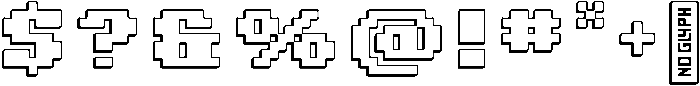 8 Bit Shadow otf (400) Font OTHER CHARS