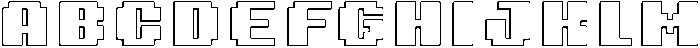 8 Bit Shadow otf (400) Font UPPERCASE